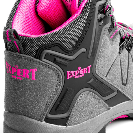 Calzado Botas Tácticas Outdoor Trekking Para Dama Gris Violeta