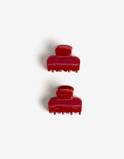 Broches Sets Acrilico Set De Mini Broches Glossy - Rojo Medio