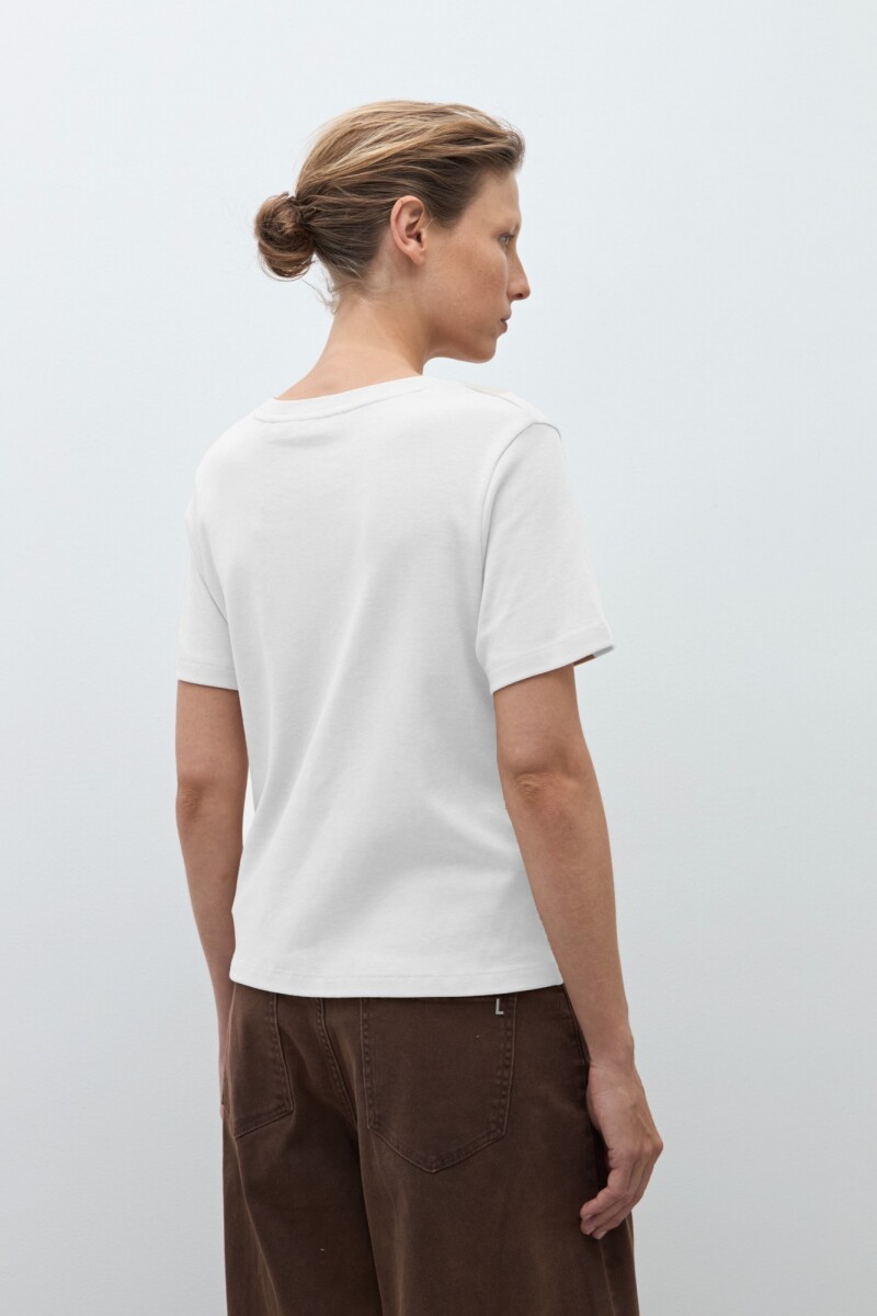 Remera manga corta blanco