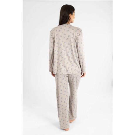 Pijama desagujado liberty Gris
