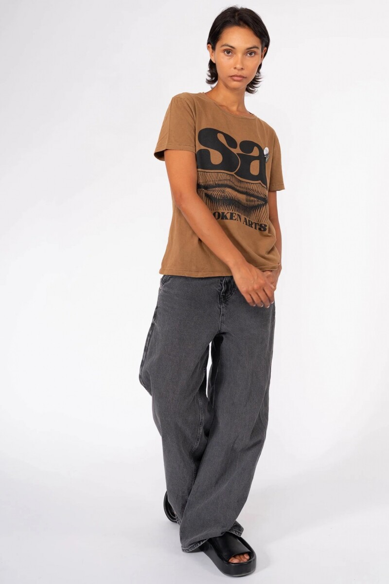 CAMISETA SPOKEN Camel