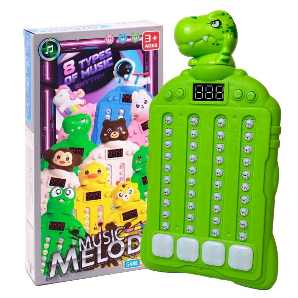 Juego De Ritmo Eléctrico Música Sensoriale Pop It Nuevo 2025 Variante Diseño Dinosaurio
