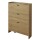 Zapatero Organizador Vertical De 3 Estantes Madera Clara