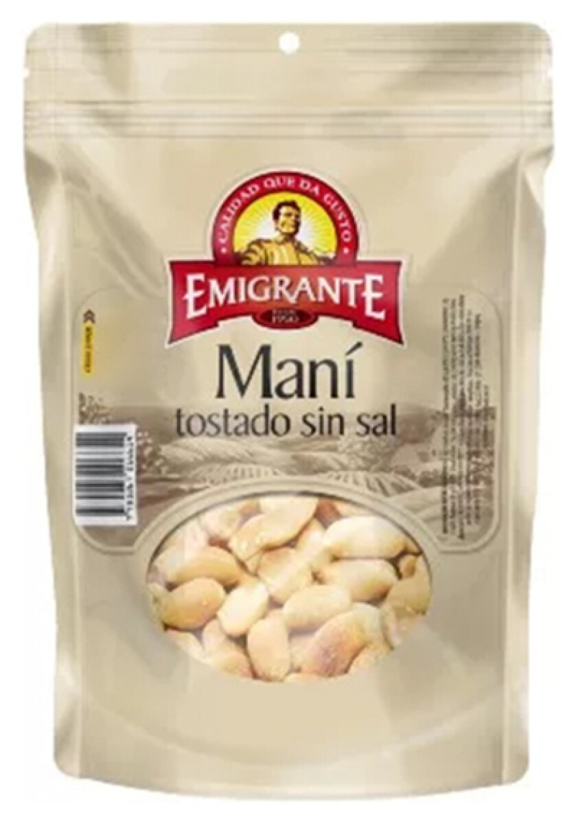 MANI PELADO TOSTADO SIN SAL 500G EL EMIGRANTE 