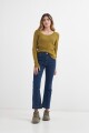 Sweater cuello redondo VERDE OLIVA