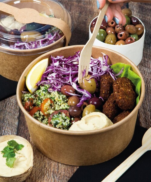 Bowl descartable de kraft, altura 7 cm, 1300 ml - 45 u Bowl descartable de kraft, altura 7 cm, 1300 ml - 45 u