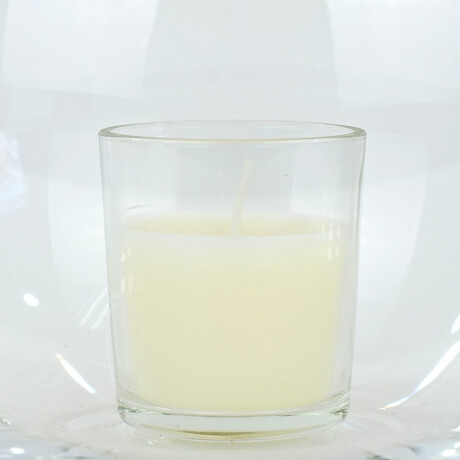 Candelabro de vidrio tipo pecera con vela Candelabro de vidrio tipo pecera con vela