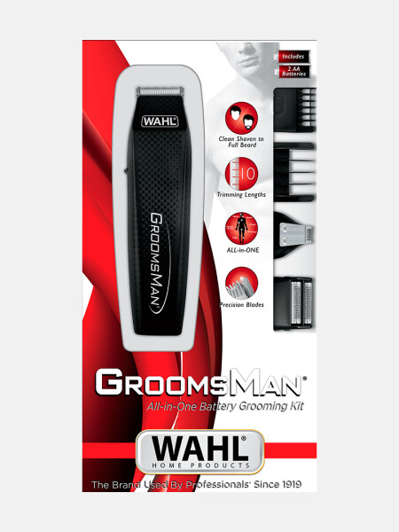 Maquina Recortadora de barba Wahl - Battery Groomsman Maquina Recortadora de barba Wahl - Battery Groomsman
