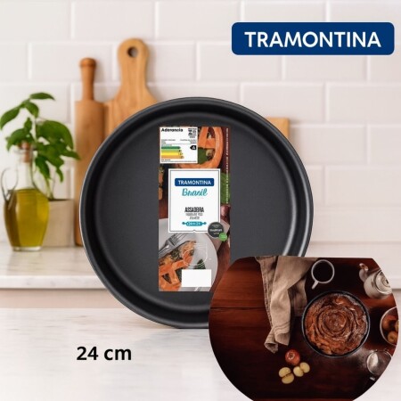 ASADERA TORTERA TRAMONTINA TEFLON 24CM 2,1 LITROS ASADERA TORTERA TRAMONTINA TEFLON 24CM 2,1 LITROS