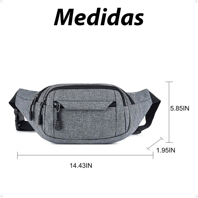 RiÃ±onera Bolso Bandolera de Hombro Gris RiÃ±onera Bolso Bandolera de Hombro Gris