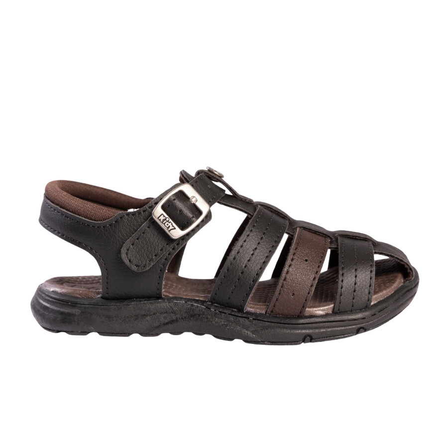 KIDY SANDALIA FLEX ANATOMICA PRETO/CAFE