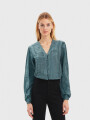 Camisa Gale Verde Azulado