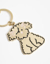 Llavero Metal Llavero Y Bag Charm De Perrito Caniche - Combinacion Bicolor