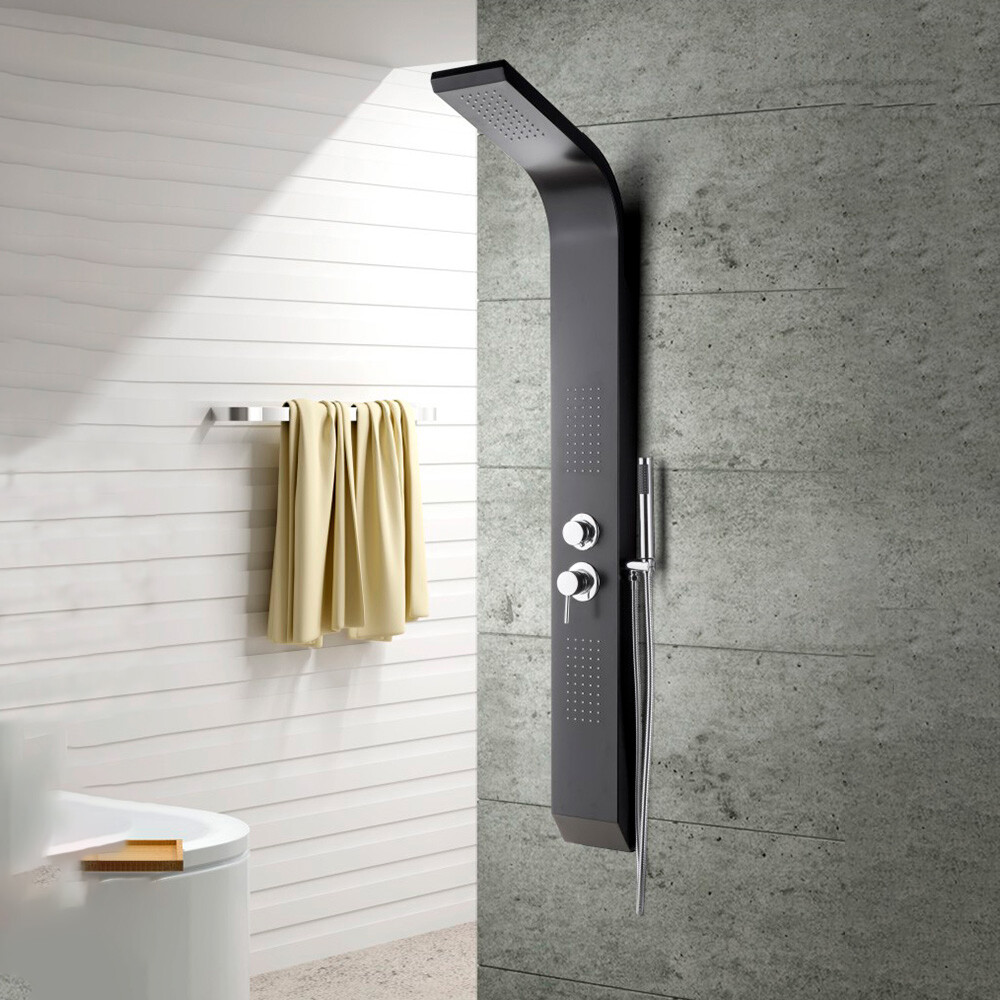 PANEL DUCHA L691 150x15 CM ALUMINIO NEGRO Panel Ducha L691 150x15 Cm Aluminio Negro