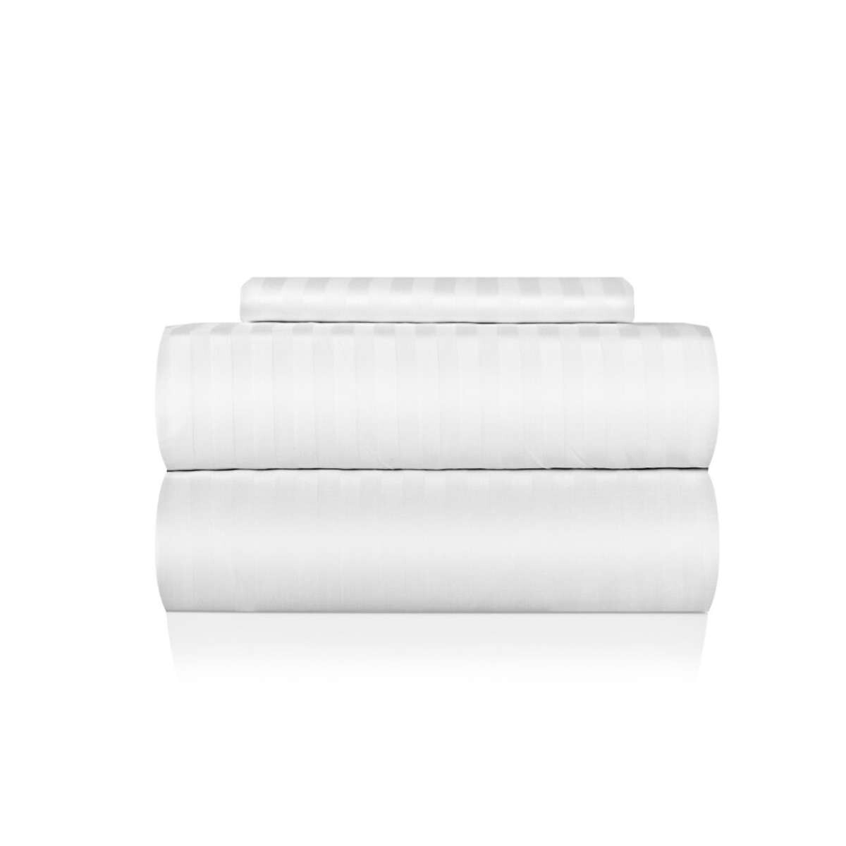 Sábanas Mintt Select 300 Hilos 2 Fundas 1 Plaza - Blanco 