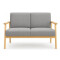 Sillón Sofá 2 Cuerpos Fc3057 GRIS