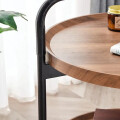 Mesa Auxiliar Giratoria Redonda De Madera Mesa Auxiliar Giratoria Redonda De Madera