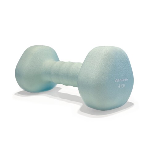 Mancuerna Triangular De Neopreno Athletic 4 Kg Celeste