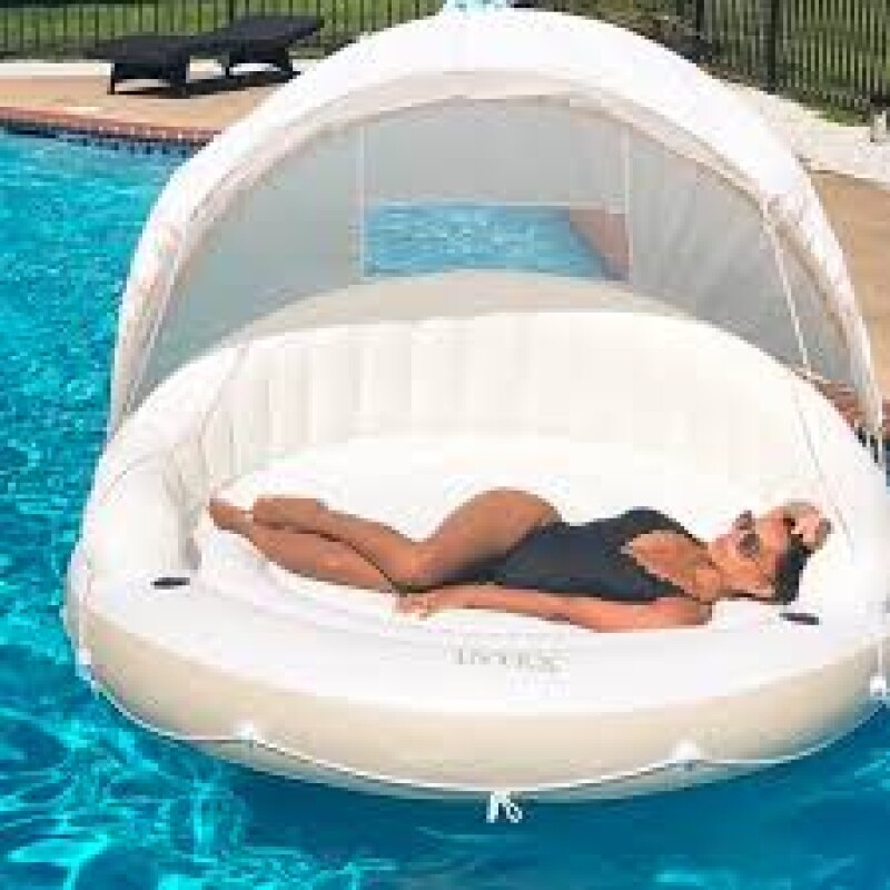 INTEX ISLA INFLABLE FLOTANTE PARA AGUA CON TOLDO Intex Isla Inflable Flotante Para Agua Con Toldo