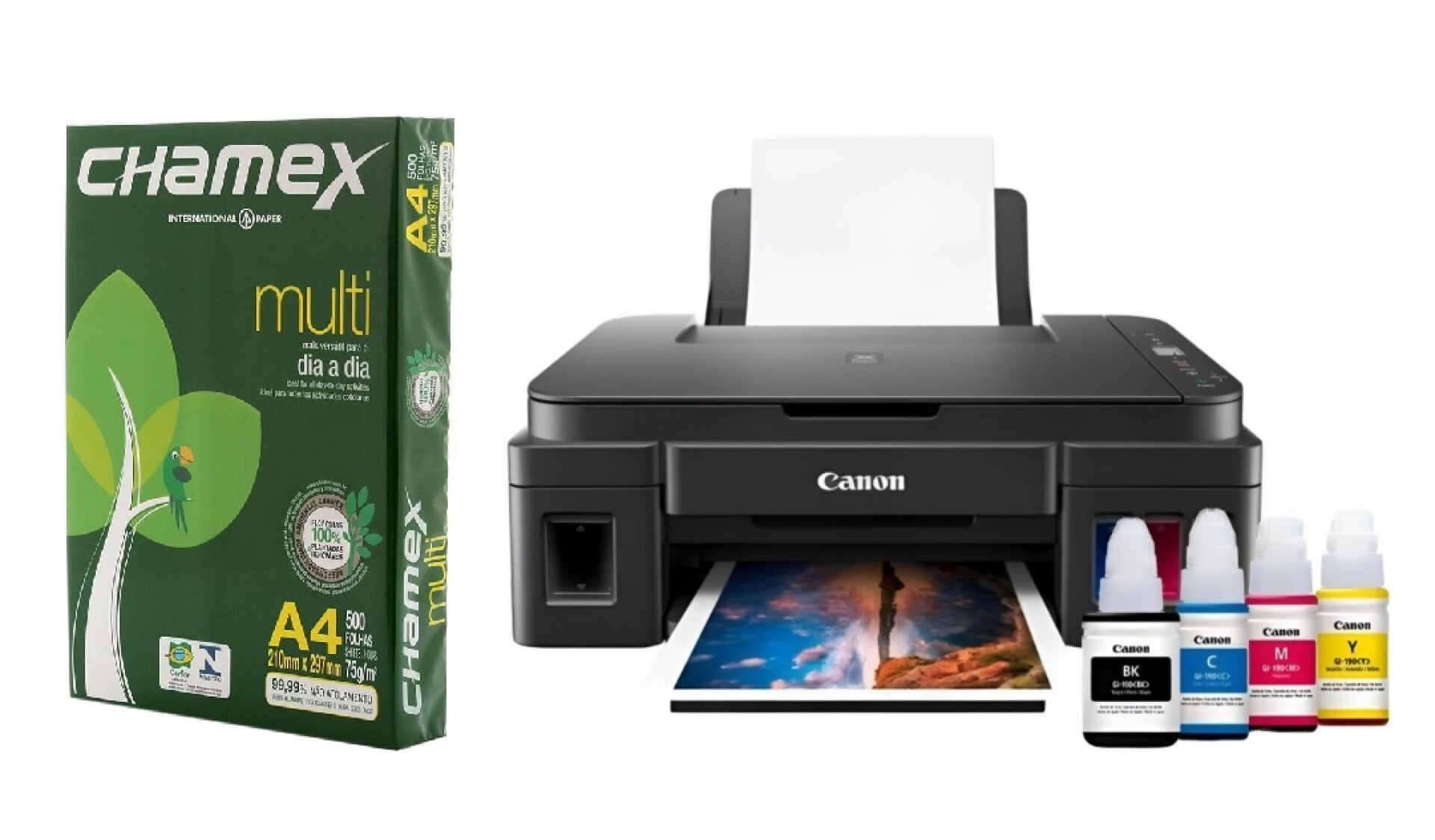 Impresora Canon Pixma G-2110 + Resma A4 