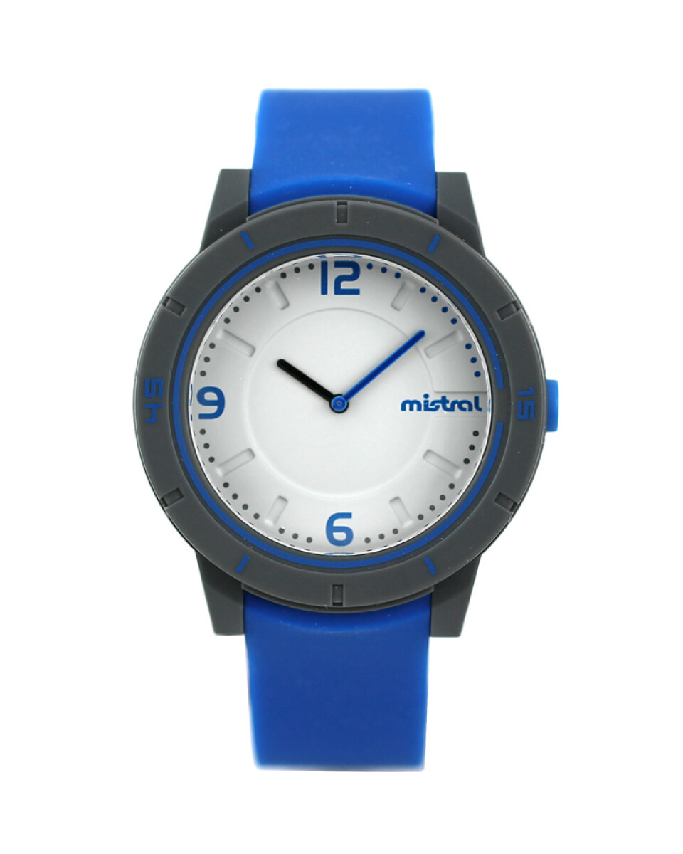 Reloj Mistral Deportivo Silicona Azul 