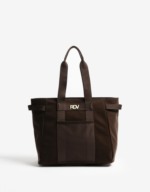 Shopper Engomado Cartera Formato Shopper Rue Du Voyage - Marron Chocolate