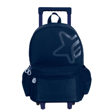 Mochila Footy Estrella Con Carrito Azul