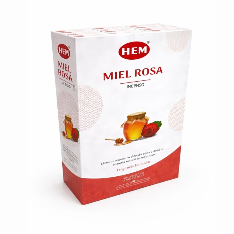 INCIENSO HEM PREMIUM 25 GR X12 Rosa Miel