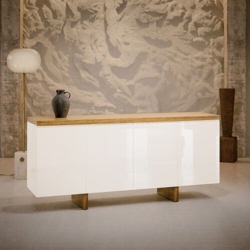 Aparador Buffet SUD 1.8 - Linea Manhattan Off White / Cinamomo