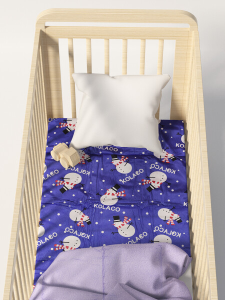 MANTA BEBE CON SHERPA 115X70 CM VIOLETA