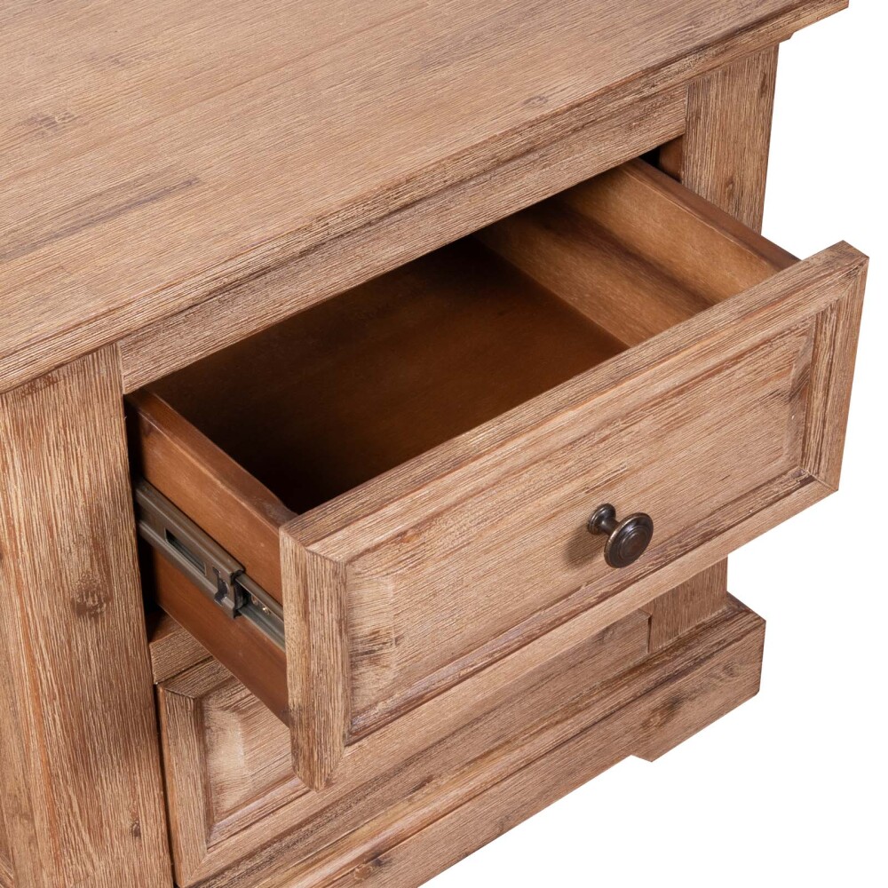 MESA DE LUZ MADERA-ACACIA NATURAL-BEIGE WESPORT