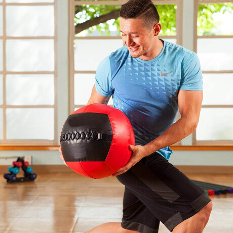 Pelota Medicinal 5kg Cuero Medicine Ball Balón Peso Fit009002-5k