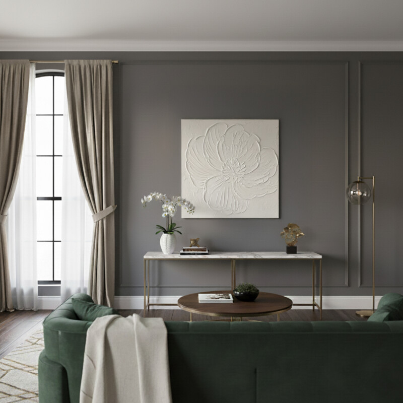 CUADRO CANVAS 60x60cm MARCO PINTURA MARGARITA 2 CUADRO CANVAS 60x60cm MARCO PINTURA MARGARITA 2