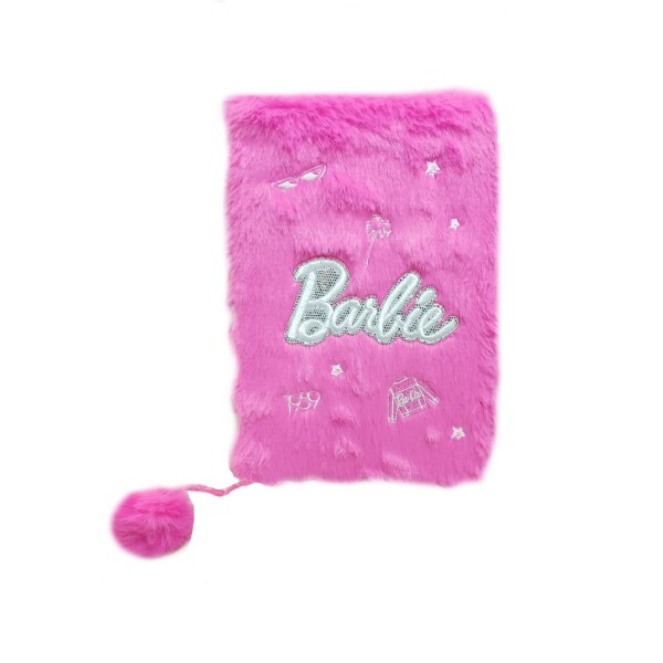 Cuaderno plush Barbie fucsia