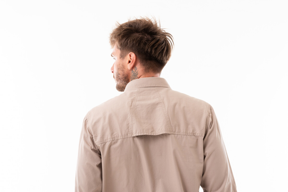 CAMISA HUNTER MANGA LARGA Beige