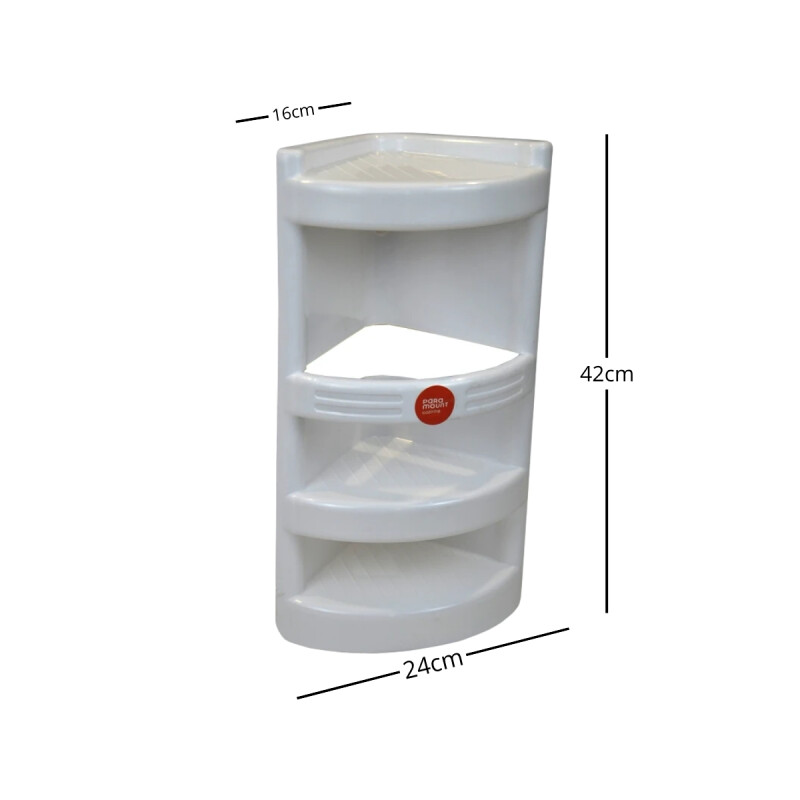 Esquinero porta shampoo para ducha plástico BLANCO