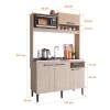 Mueble Cocina Compacta + Pileta Inox Premium 15m Latentación Color Rústico Mueble Cocina Compacta + Pileta Inox Premium 15m Latentación Color Rústico