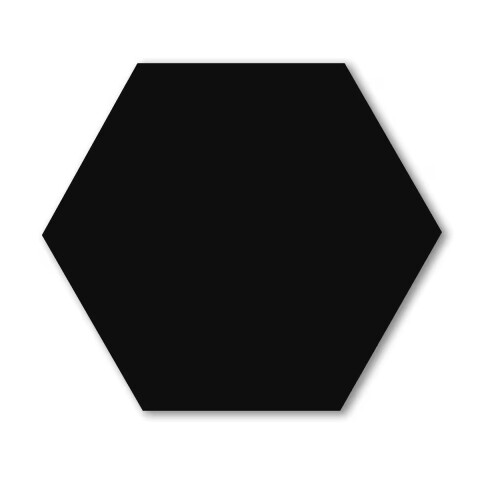 Cerámica de pared Hexagonal Negra Satinado Cerámica De Pared Hexagonal Negra Satinado