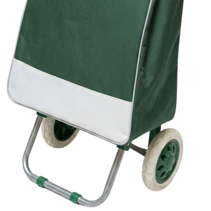 Carro de Compras con Ruedas Verde