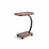 Mesa Auxiliar Lateral con Ruedas Metal y Madera Mesa Auxiliar Lateral con Ruedas Metal y Madera