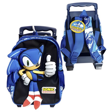 Mochila infantil con carro y patitas 30 cm Sonic Mochila infantil con carro y patitas 30 cm Sonic