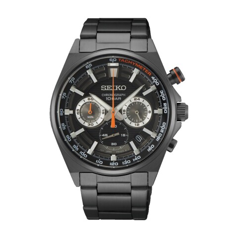 Reloj Seiko SSB399P1 para hombre con correa de acero Negro