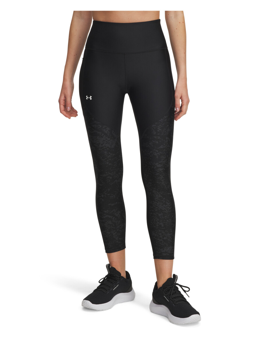 Calza Training Under Armour de Mujer - 1386407-002 - Negro-blanco 