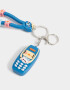 Llavero Lúdico Llavero Y Charm De Celular Con Strap - Azul Medio