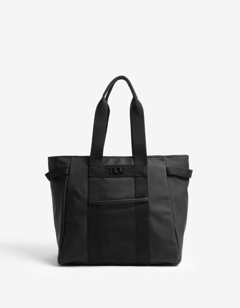 Cartera Shopper Engomado - Negro 