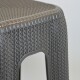 Banqueta simil ratán GRIS OSCURO