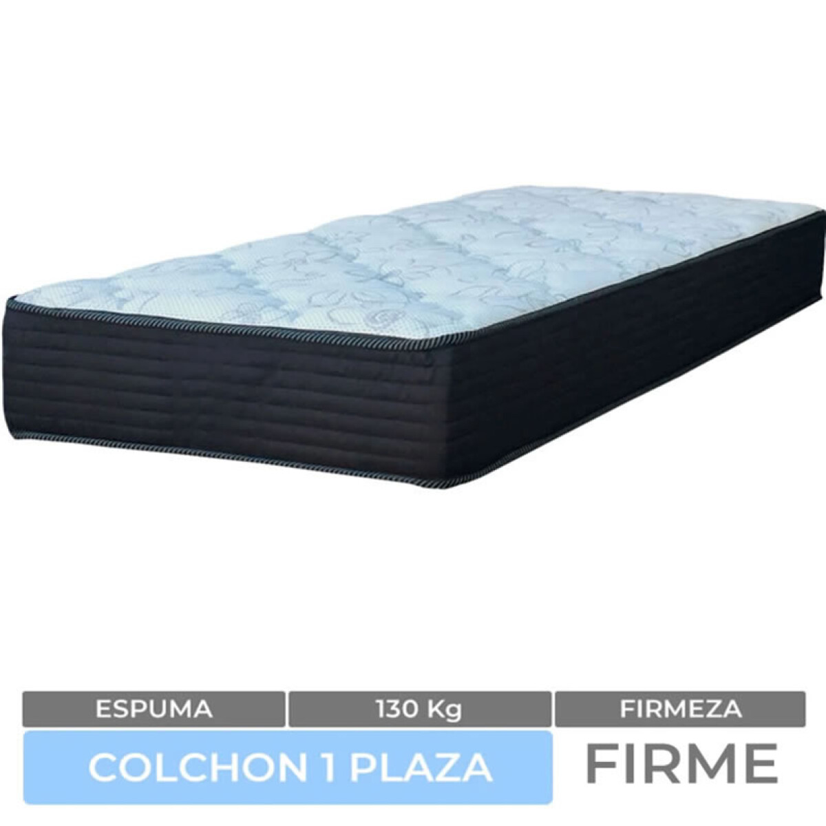 Colchón 1 Plaza Reversible Mulata Firm 100% Espuma 78 x 188 x 20 cm - 130 Kg 