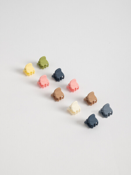 Pack x 10 clips Multicolor