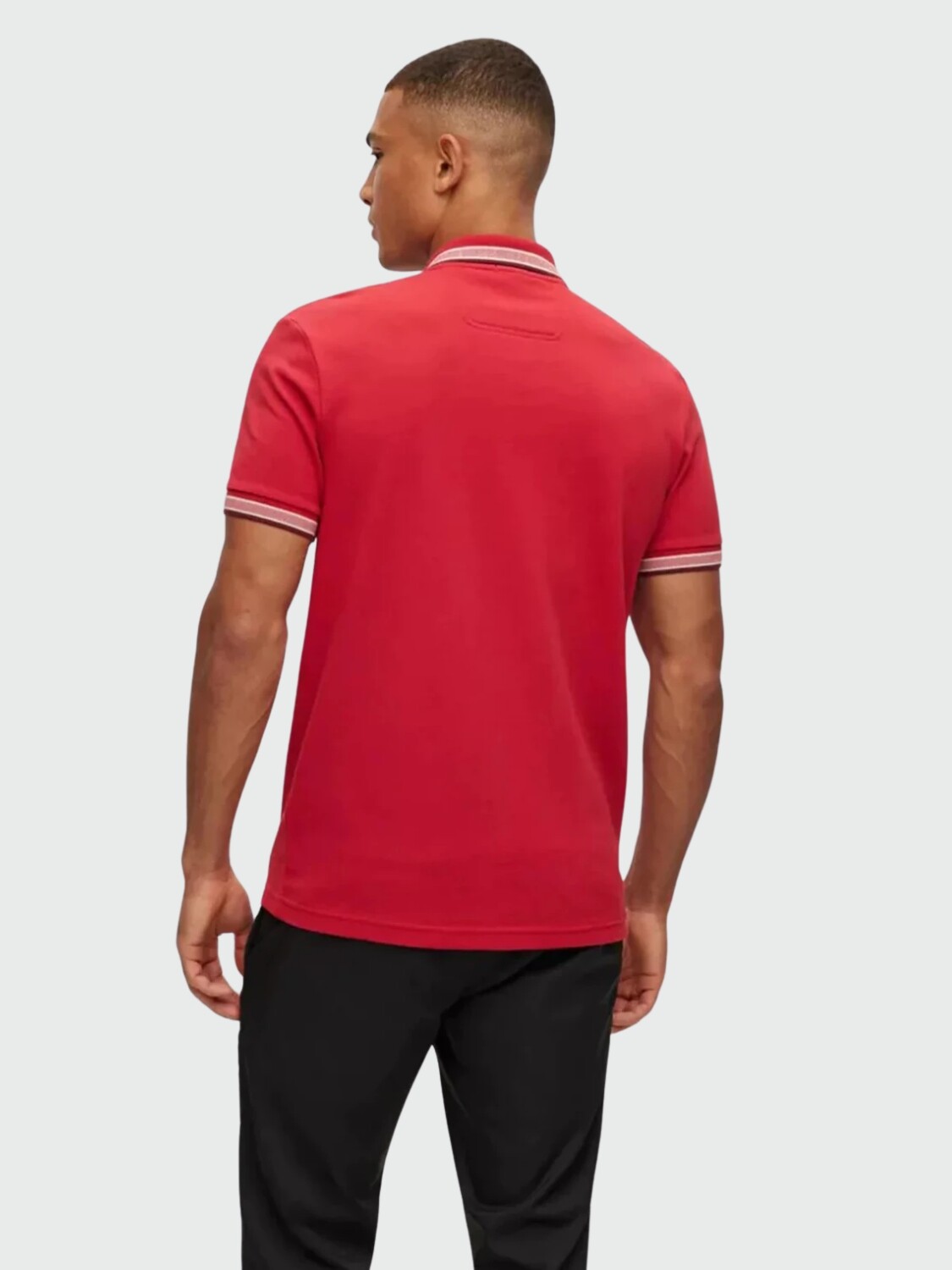 Hugo Boss -Remera polo de algodón, regular fit, PADDY Rojo