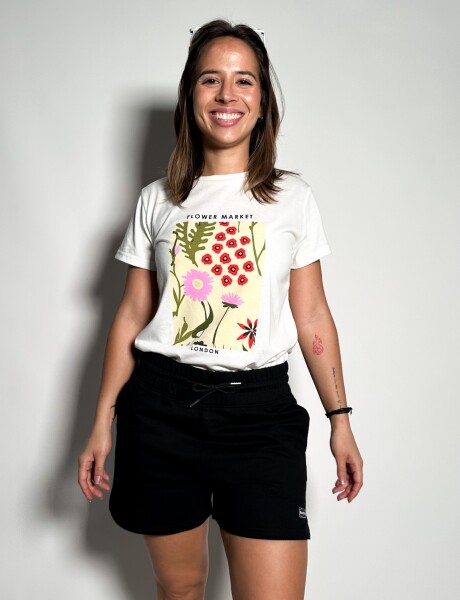 Remera estampada Suzy Beige